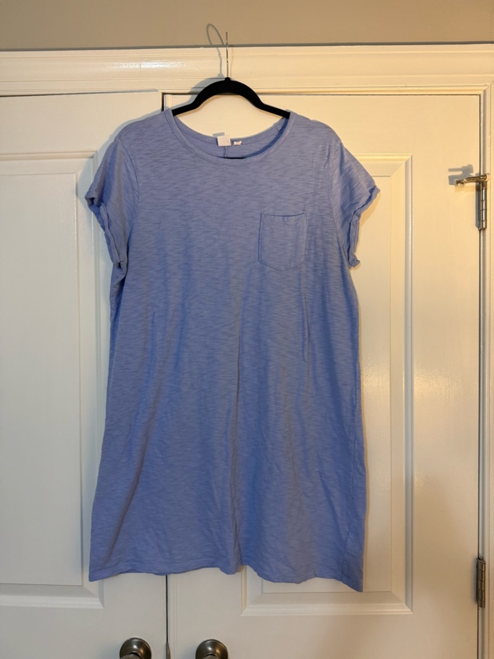 GAP Light Blue Short Sleeve Pocket T-Shirt Dress